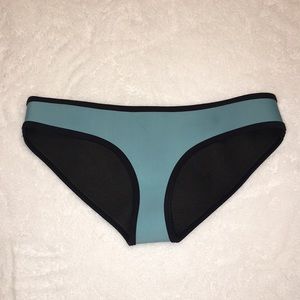 Dark Blue Triangl Neoprene Bikini Bottom